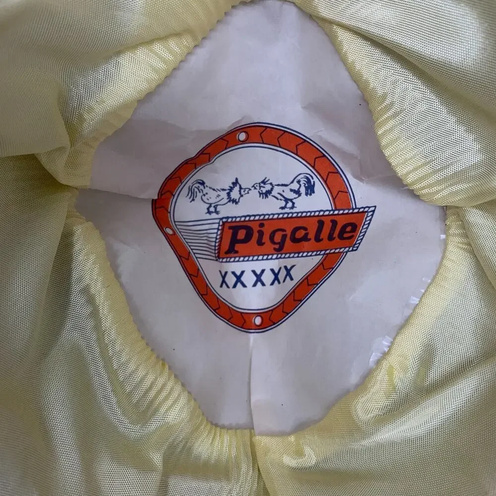 Vintage Pigalle Mexican Sombrero Mariachi Hat Black Gold 18